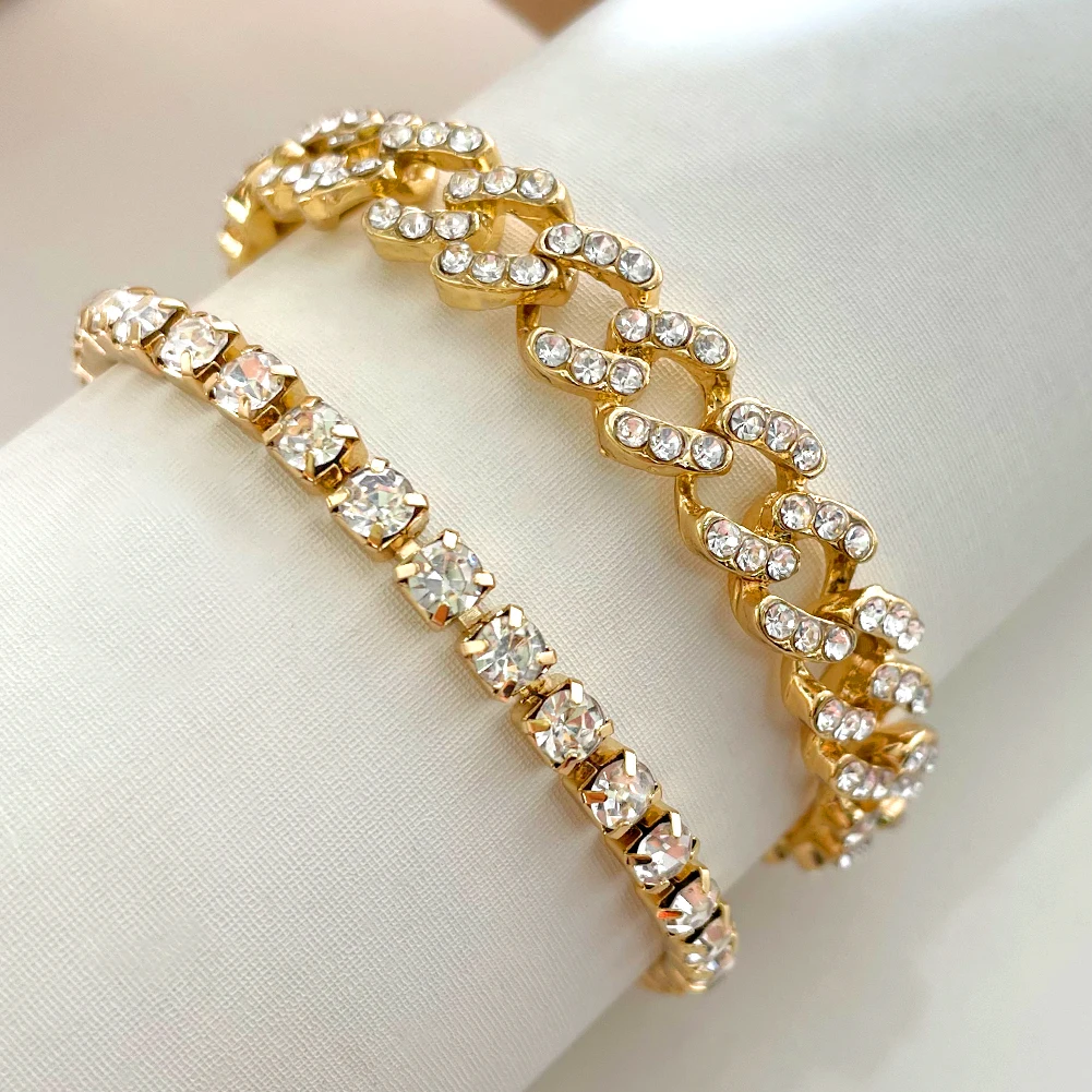 Браслеты на лодыжку женские анклеты из кубинской цепи в стиле панк украшения для