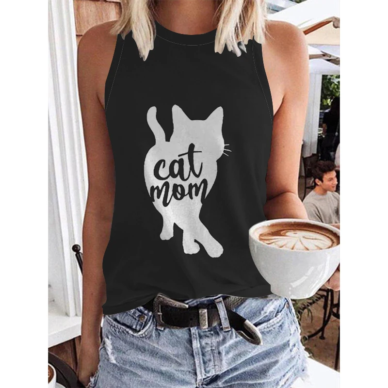 

Женская футболка с принтом в стиле Харадзюку, Повседневная Свободная футболка без рукавов, топ в стиле ретро, лето 2022