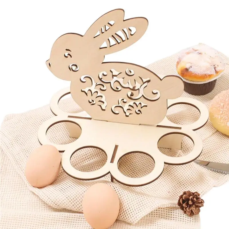 

Деревянные полки-подставки для пасхальных яиц, подставка с рисунком цыпленка, кролика, поднос для самодельных яиц, украшения ручной работы, детский подарок, счастливая Пасха