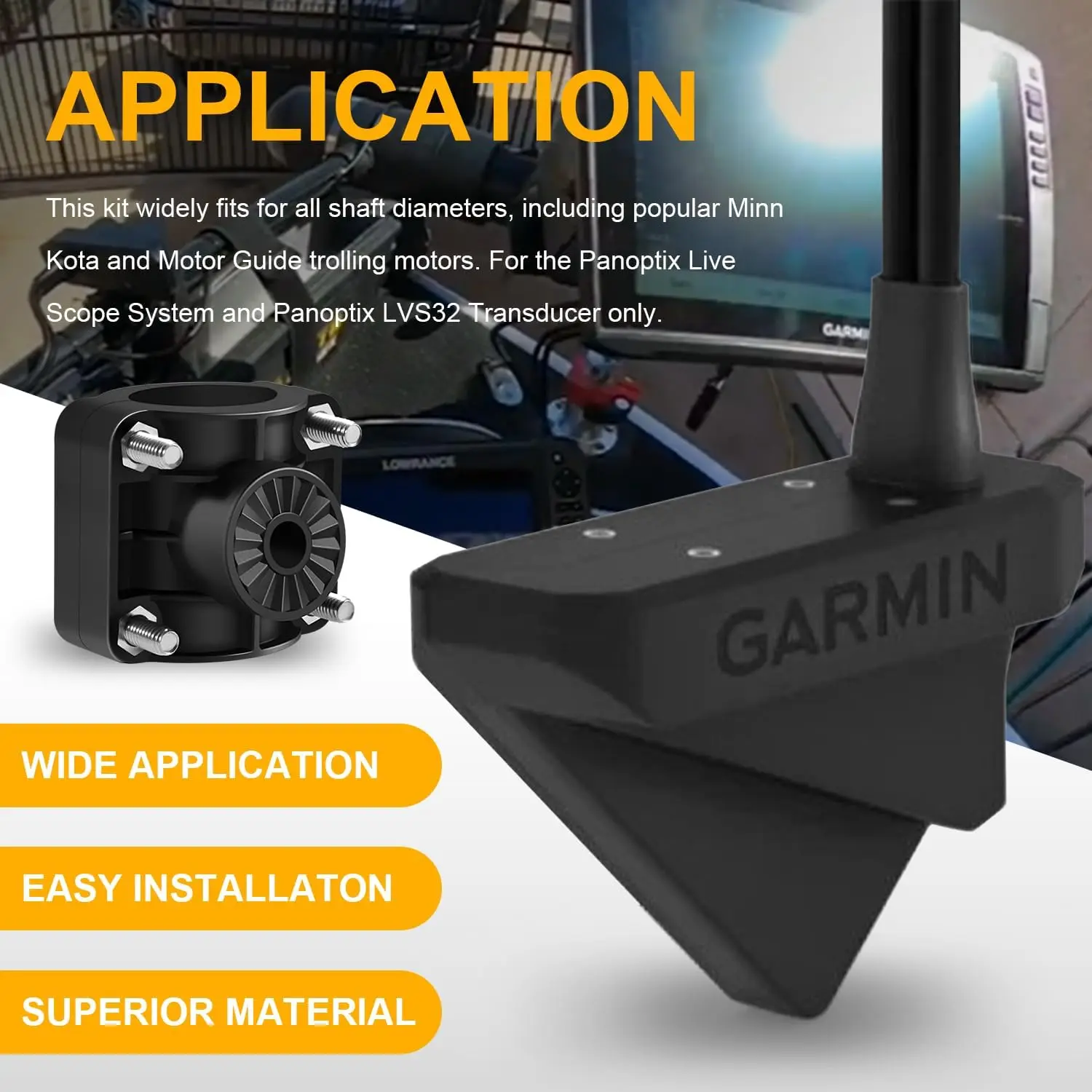 0101278401 Крепление вала троллингового двигателя подходит для системы живой прицела