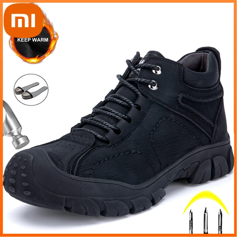

XIAOMI Work Safety Shoes Indestructible Sneakers Work Shoes Men Steel Toe Shoes Hiking Boots Puncture-proof Industrial Shoes