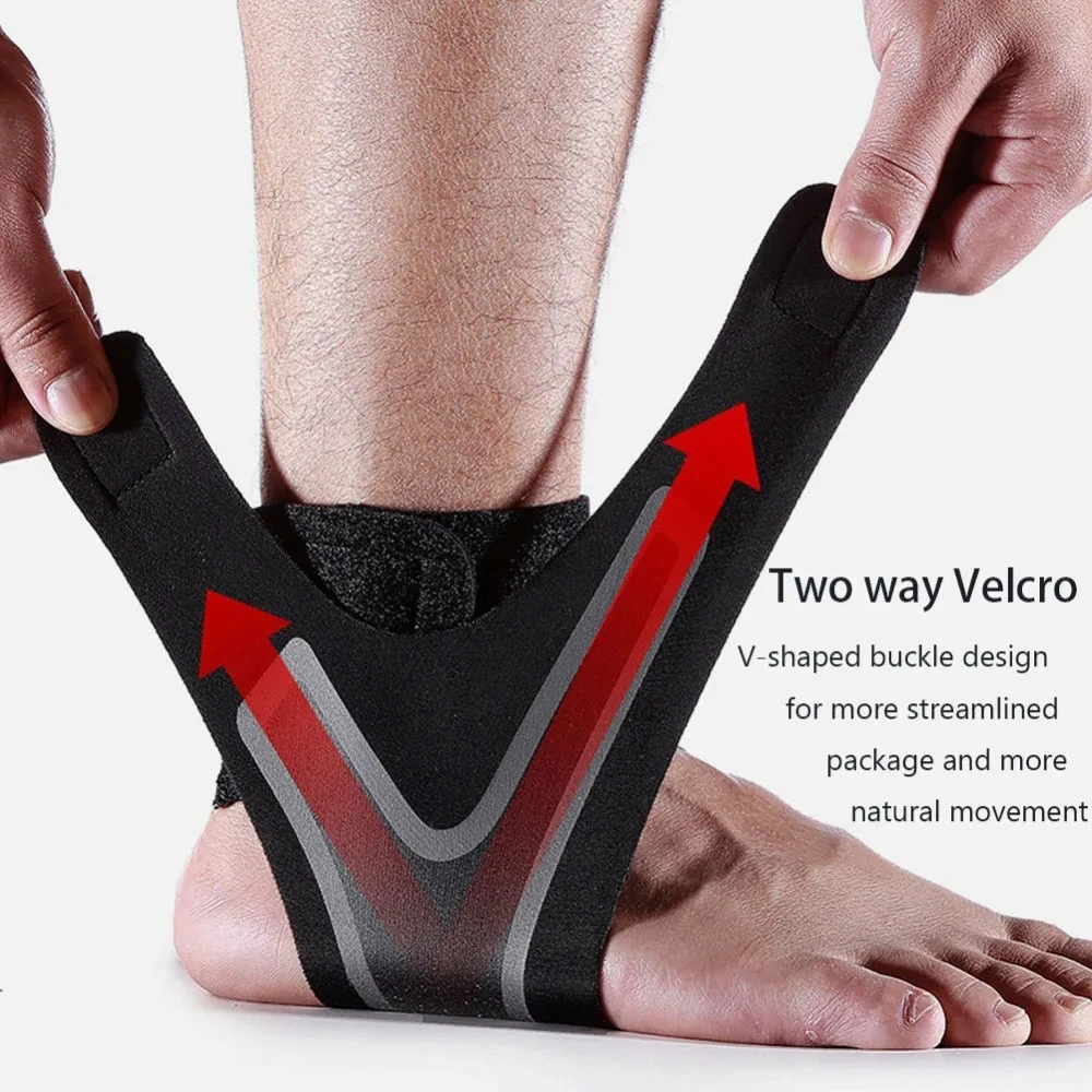 

1PC Sport Ankle Stabilizer Brace Compression Ankle Support Tendon Pain Relief Strap Foot Sprain Injury Wraps Run Basketball
