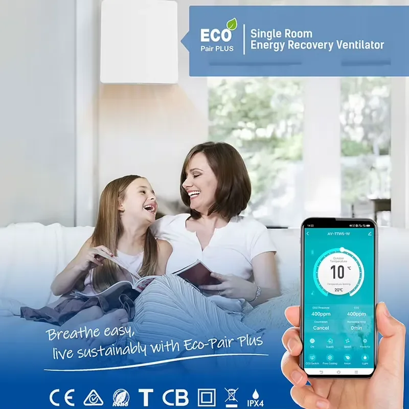Фото Умный очиститель воздуха с Wi-Fi и HEPA-фильтром для больших помещений, высокий воздушный поток 20-50 л/мин, современный европейский дизайн, для дома и... №5