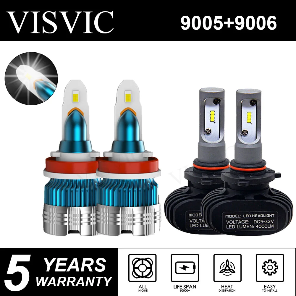 

For Chevy Silverado 1994 1995 1996 1997 1998 LED Headlight High Low Beam Bulbs