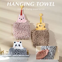 cute hand towels kitchen bathroom hand towel ball with hanging loops quick dry soft absorbent thick microfiber towels