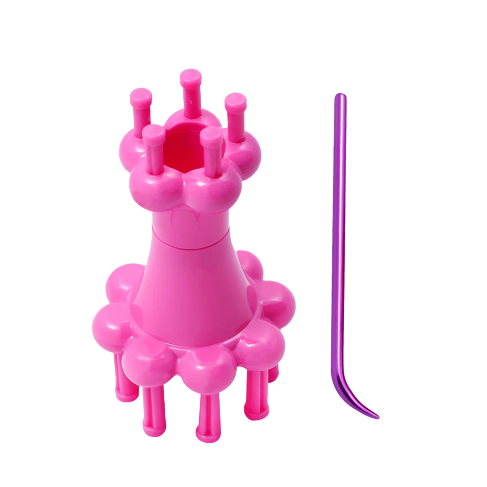 

Knitting Loom Knitter Yarn Rope Weaving Spool Tools Machine Rotating Knittedboard Tool Adults Crochet Set Hook Mini Flower Maker