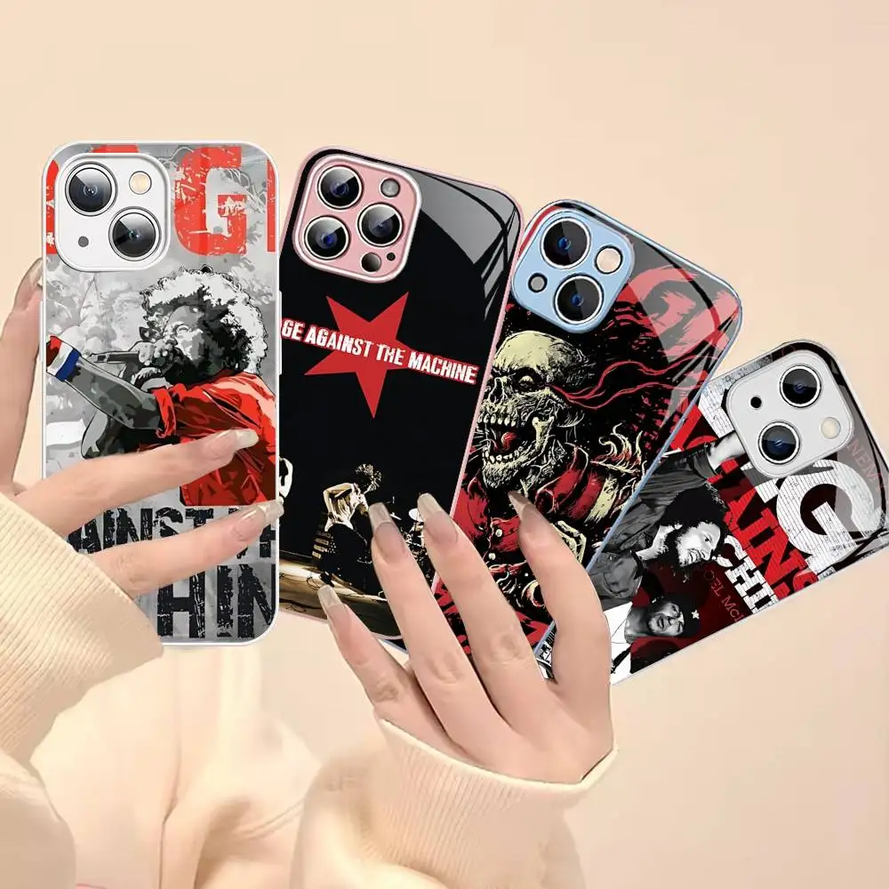 Защитное стекло Band Rage A-Against The M-Machine Classic для iPhone 14 13 12 11 Pro Mini XS MAX 14Plus X XS XR Fundas (art.: 3920d9c279a20) - 3920d9c279a20