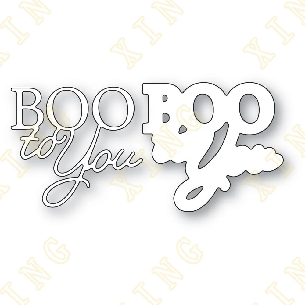 

BOO POSH SCRIPT Metal Cutting Die Scrapbook Embossed Paper Card Album Craft Template Cut Die Stencils New for 2022 Arrival