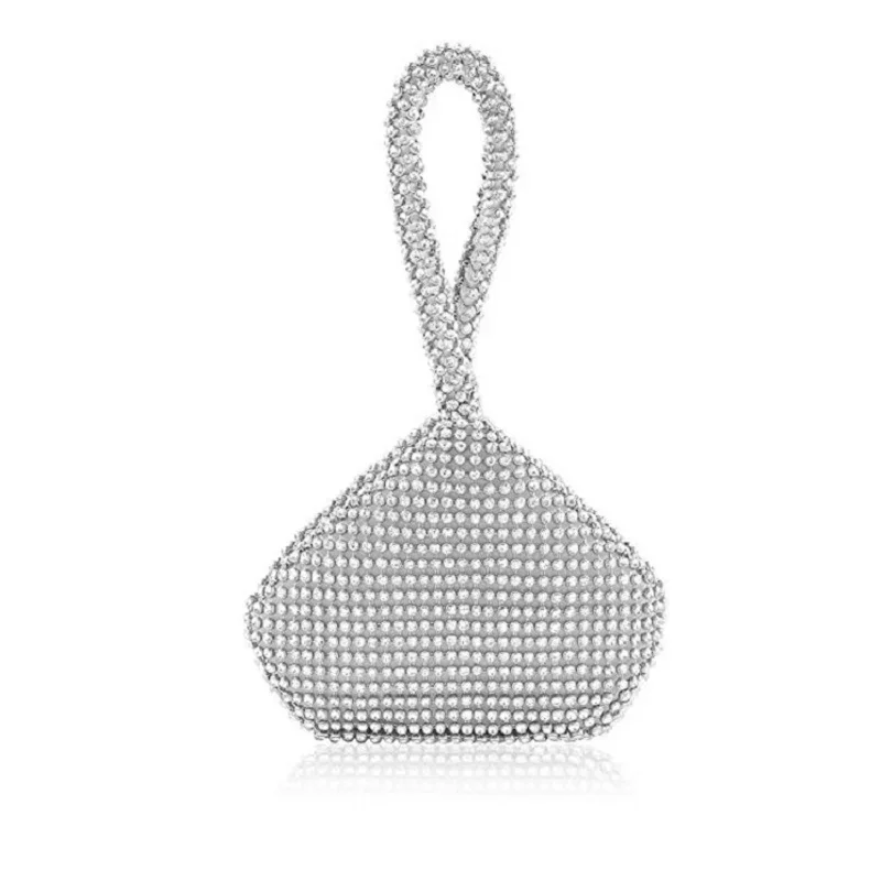 Мягкие женские вечерние сумки из бисера открытые стильные дамские свадебные