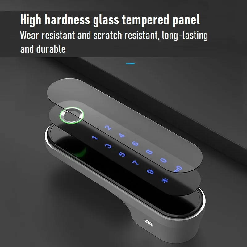 Замок электронный для шкафов и комодов замок со сканером отпечатков пальцев с