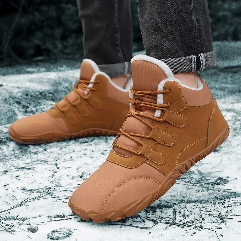 Мужские ботинки новинка 2024 зимние тапочки теплая мужская обувь