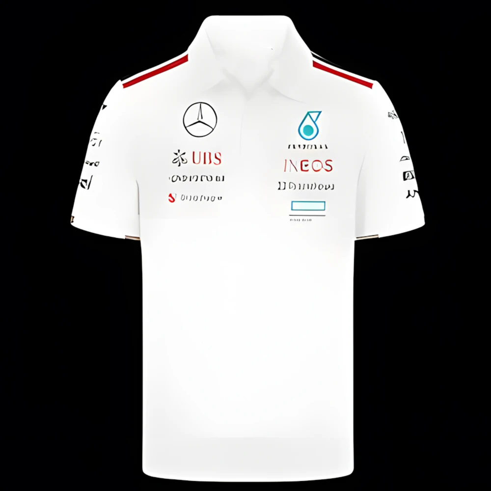 

Гоночный костюм Mercedes Benz Team 1, спортивная простая повседневная впитывающая пот дышащая модная классическая универсальная повседневная футболка