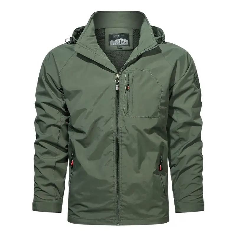 

Осенняя мужская водонепроницаемая куртка в стиле милитари из мягкой кожи акулы, уличная верхняя одежда, модная ветровка, водонепроницаемые...