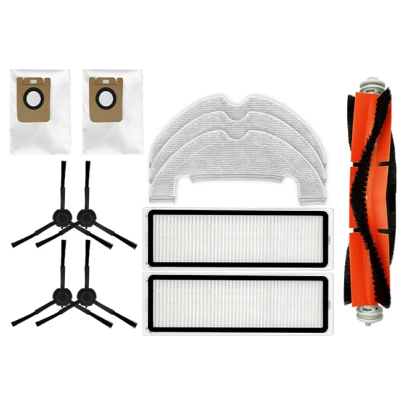 

EAS-For Dreame Bot Z10 Pro L10 Plus Accessories Main Side Brush HEPA Filter Dust Bag Mop Cloth Vacuum Cleaner Spare Parts