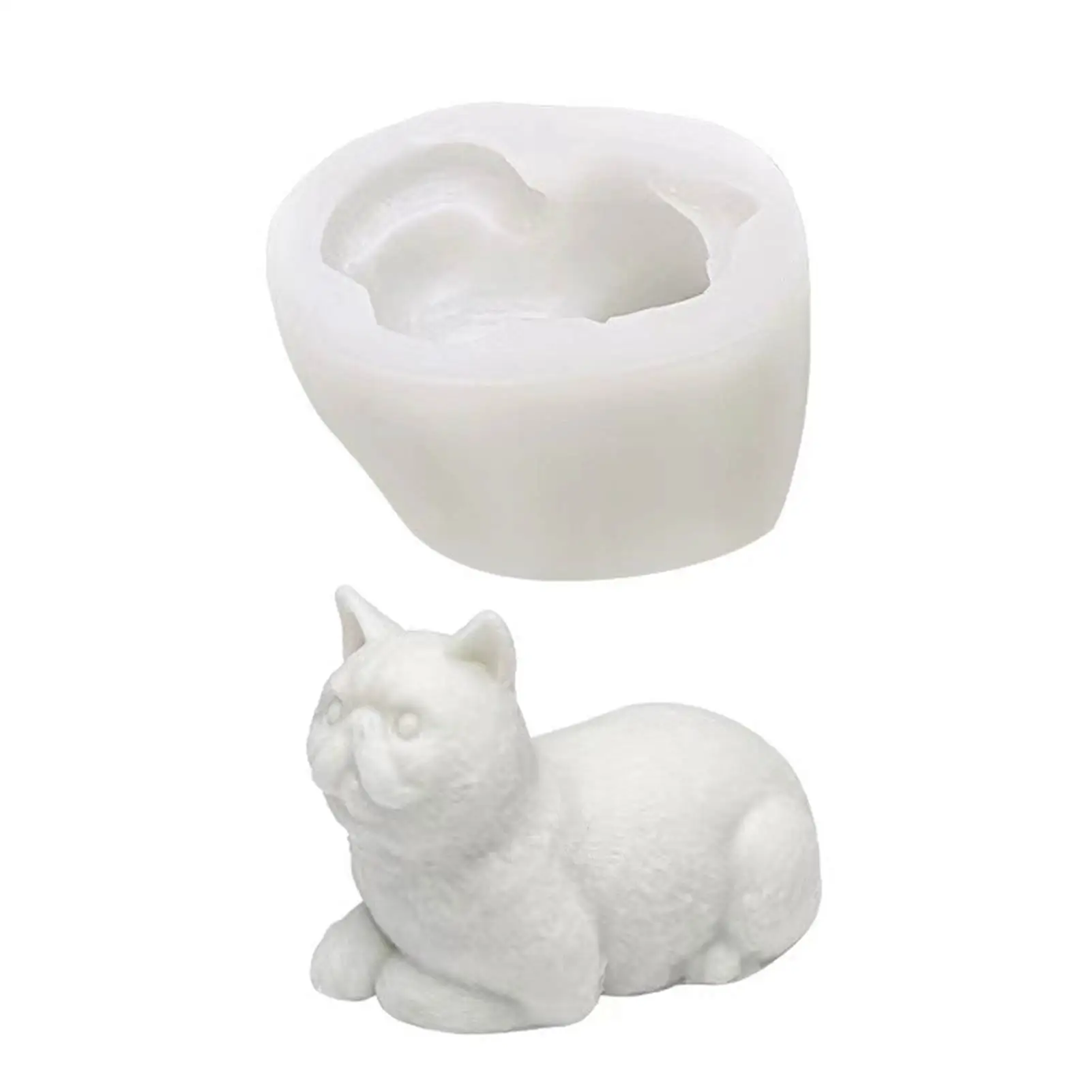 

Cat Design Soap Mold 3D Silicone Cat Shapes Candle Making Soap Chocolate Mold For DIY Craft Gifts Decorative Cat Molds DIY