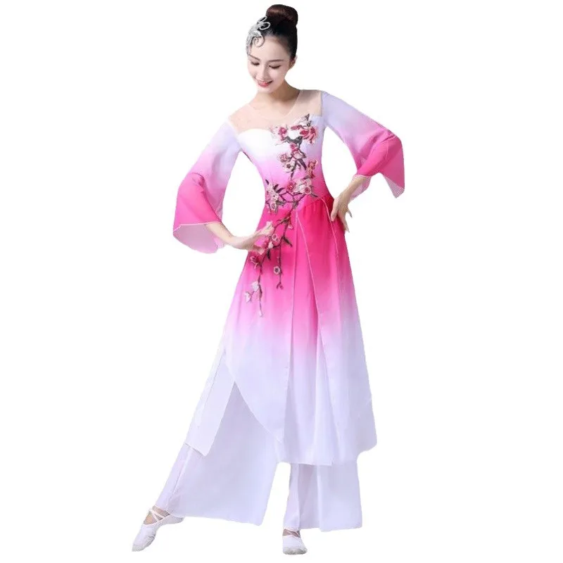 2024Hanfu Женский костюм для классических танцев этнический танцевальный с зонтом