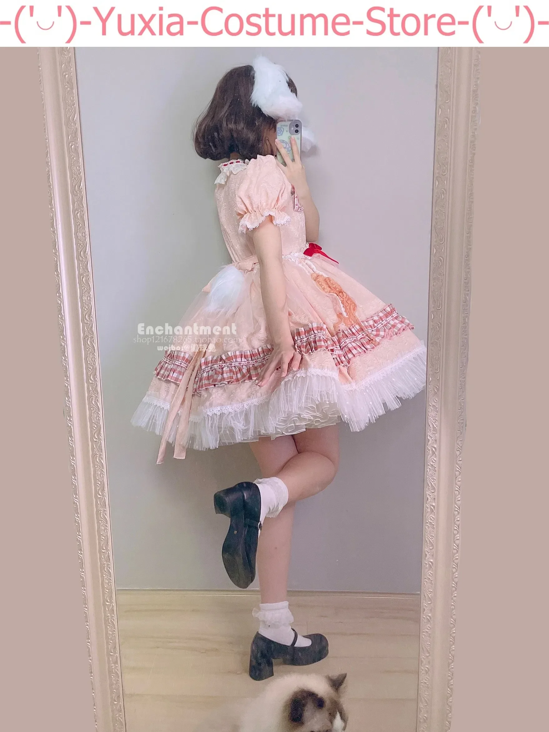 Фото Косплей-Костюм Touhou Project Tewi Inaba с животом, черным Кроликом, косплей-костюм, косплей-костюм, униформа для игры в искусственном стиле, ролевая одежда №4