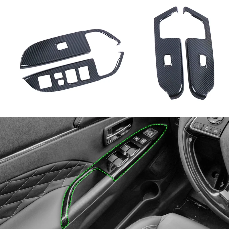 4 шт./компл. крышка переключателя подъема окна автомобиля из АБС-пластика