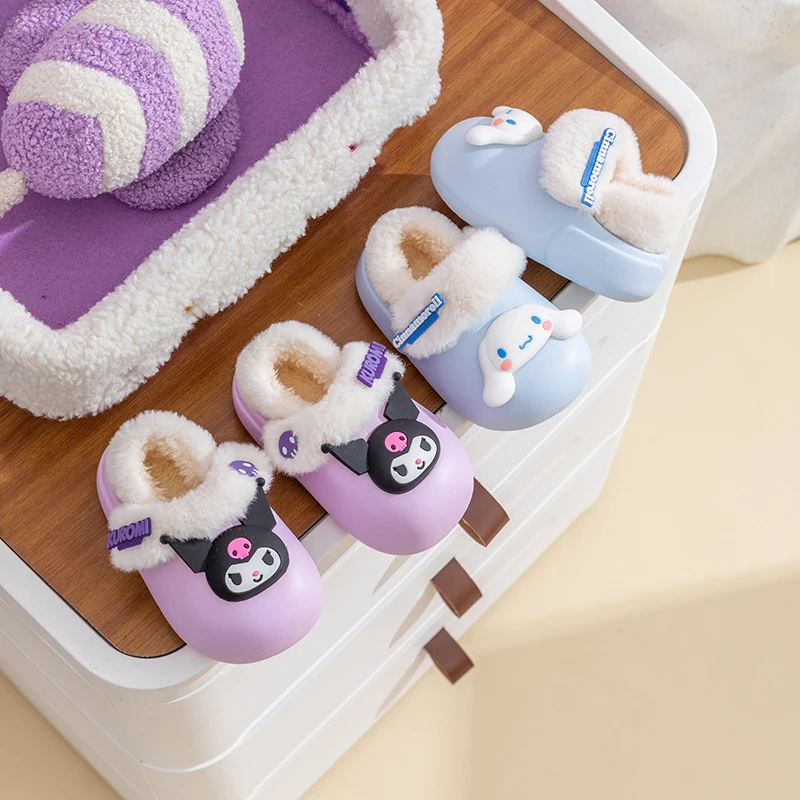 Sanrio Kuromi/детская Обувь Без Шнуровки На Хлопковой Подкладке