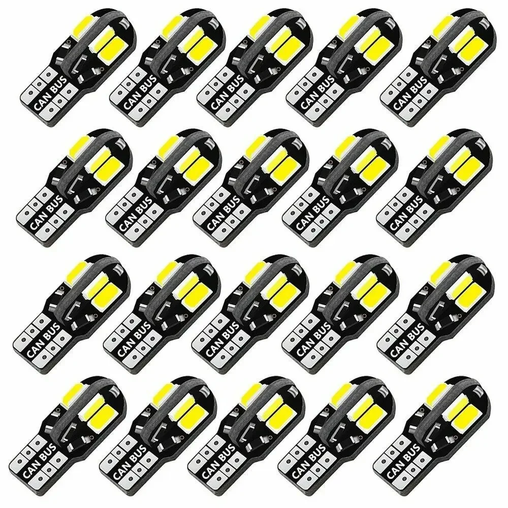 

10 шт. W5W T10 фотолампы Canbus 5730 8SMD 12 в 6000K 194 168