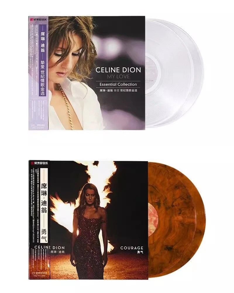 Фото Подлинный, Селин Дион, любимый, Love Song of the Century Gold Selection, Clear Crystal Glue 2LP Record, Limited Encoding Courage №1