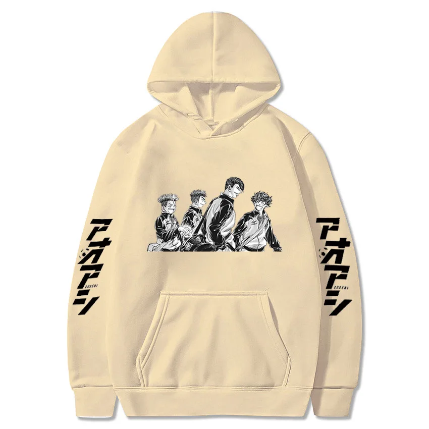 

Anime Ao Ashi Cosplay Costume Hoodies Ashito Aoi Sweatshirts Eisaku Keiji Uniform Yuma Kanpei Motoki Jun Marchs Asari Pullover