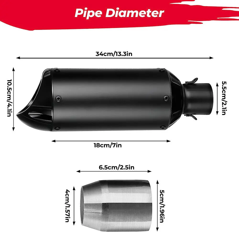 Глушитель выхлопных газов для мотоцикла FZ1N R6 R15 R3 ZX6R Z900 CBR1000 GSXR750 51 мм