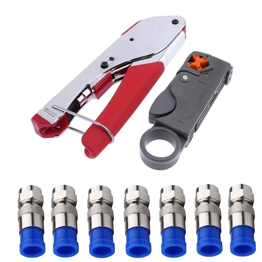 

New Multi Compression Coaxial Cable Crimping Tool F Rg6 Rg58 Rg59 Connectors Coax Crimper Coaxial Cable Stripper