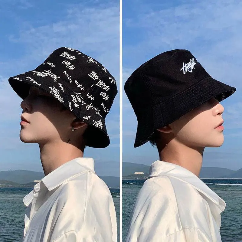 

New Men's Caps Letter Embroidery Designer Bucket Hat for Men Fisherman Hats for Women Casual Streetwear Panama Basin Caps Male