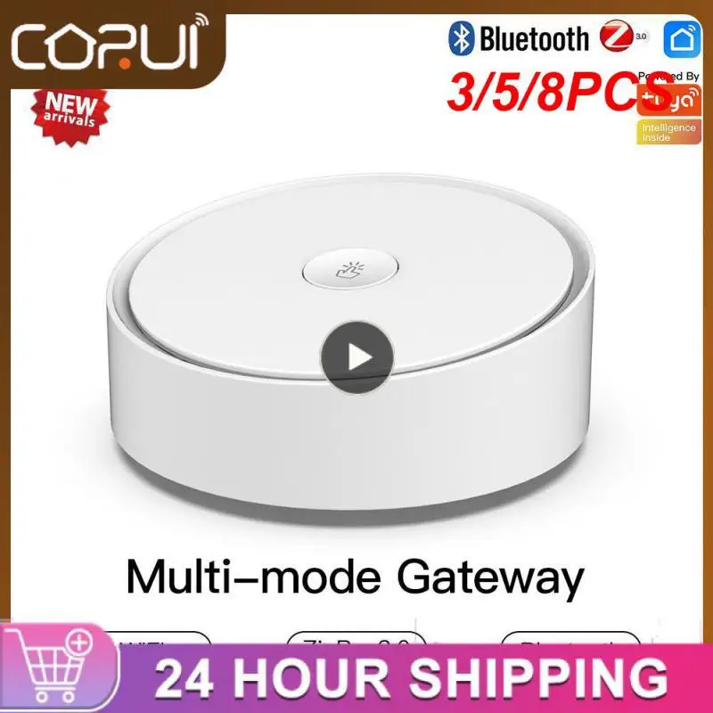 

3/5/8PCS Smart Home Zigbee Wifi Mesh Gateway Vioce Control Bring Sound And Light Alarm Tuya Smart Life