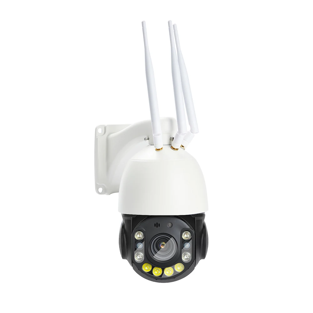 Фото Солнечная 4G Ptz 4K 8MP 20-кратный оптический зум 4G Скоростная купольная солнечная панель 60 Вт с аккумулятором 50 Ач Запись 24 часа Отслеживание гуманоидов №3