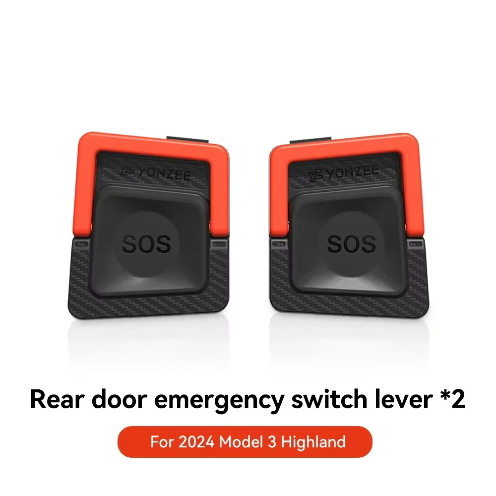 

YZ для Tesla Model Y Juniper 2021-2025 Model 3, Highland, задняя дверь, аварийная безопасность, тянущая веревка, аварийная ручка, автомобильный аксессуар