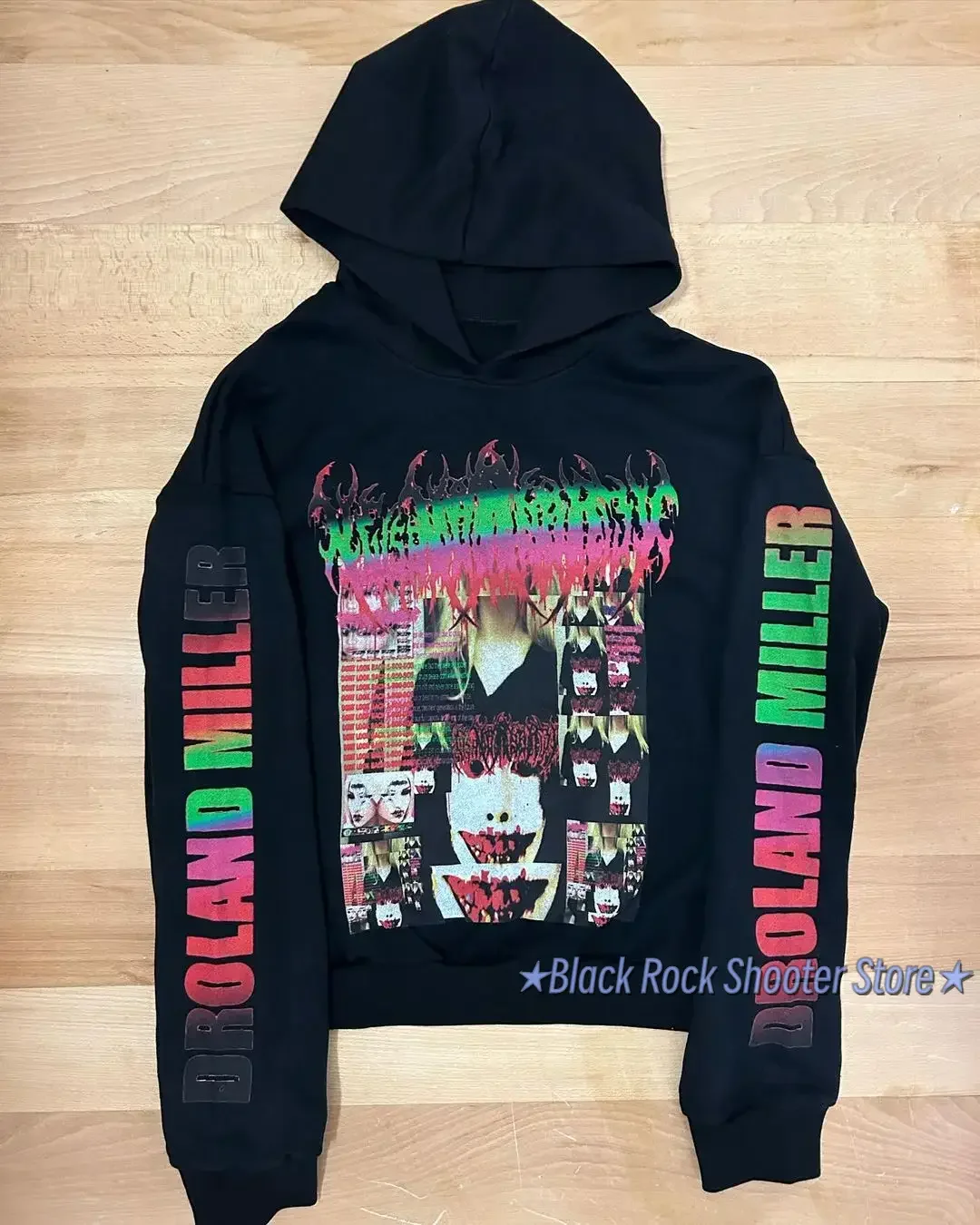 Harajuku Drolandmiller толстовки в стиле панк готики женские уличные топы толстовка для пар