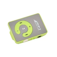sports waterproof digital mini portable tf card c button clip mirror music mp3 player