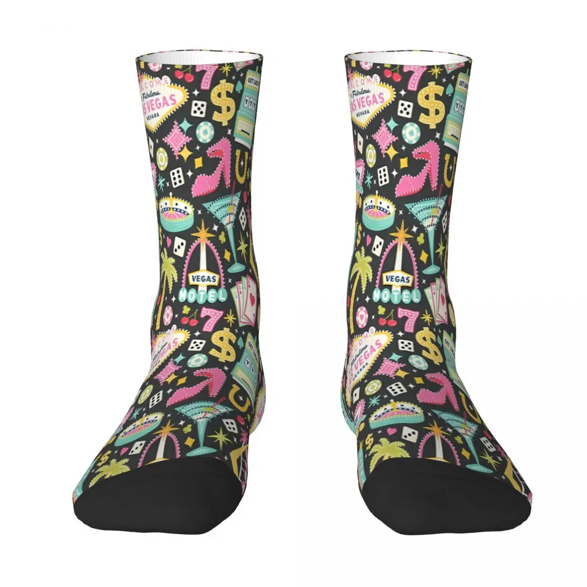 

Las Vegas Sock Socks Men Women Polyester Stockings Customizable Design