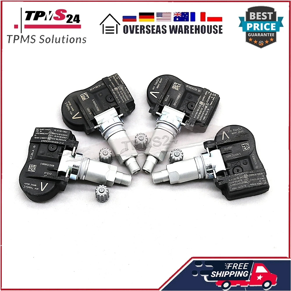 Датчик давления в шинах для Nissan Frontier Maxima NV200 Sentra 315 МГц, система мониторинга давления в шинах TPMS 40700-3AN0B, 4 шт.