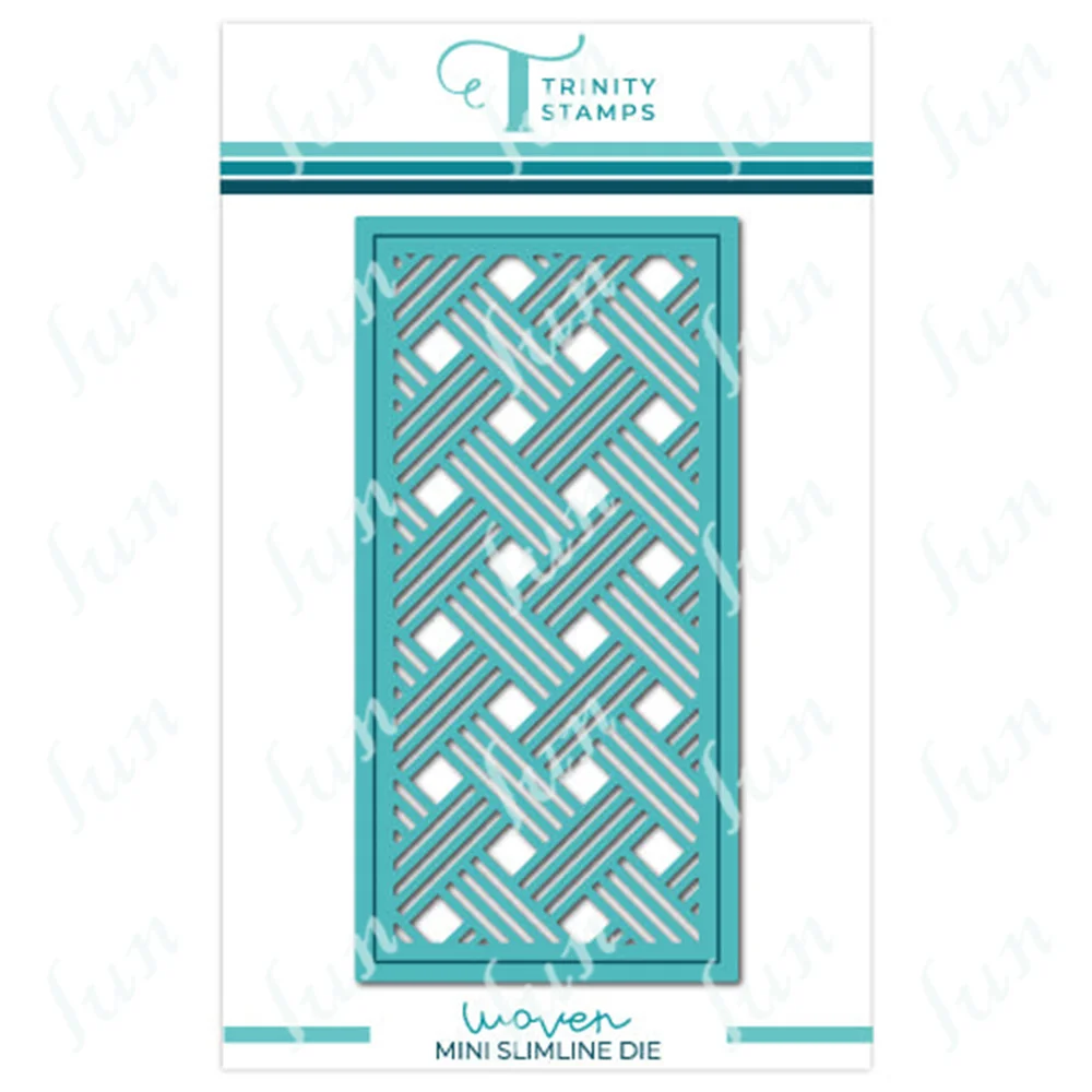 

Hot Sale New Mini Slimline Woven Craft Metal Cutting Dies Mold DIY Scrapbook Cut Die Paper Craft Knife Mould Blade Punch Stencil