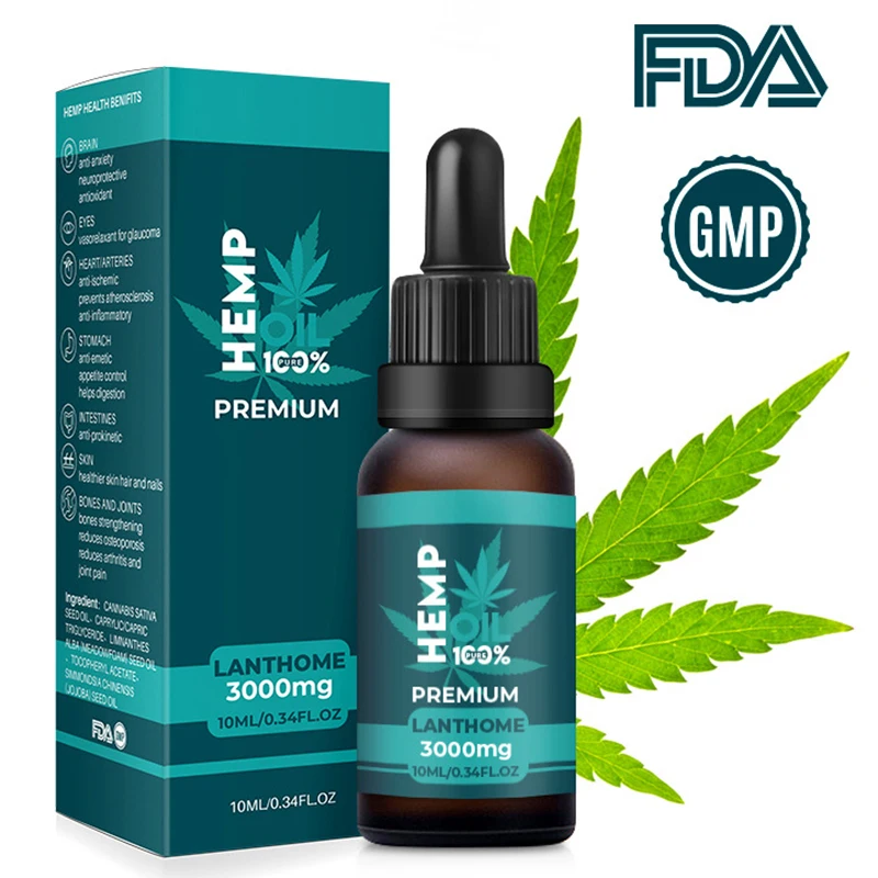 

Organic Hemp Oil 3000mg CBD Hemp Seeds Oil for Better Sleep Anti Stress