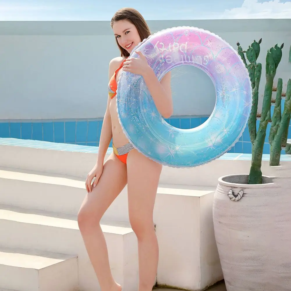 

Foldable Starry Sky Sports Entertainment Water Sports Swimming Circle Water Hammock Inflatable Floating Swim Ring