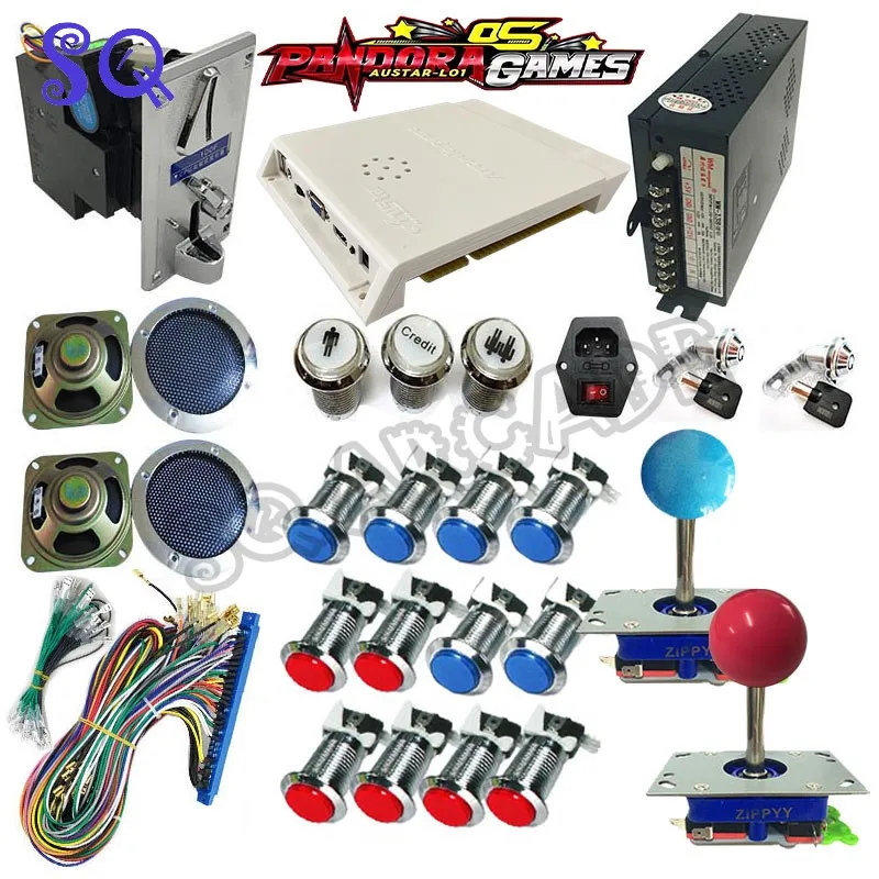 3D Arcade Pandora Games OS 6067 in 1 DIY Kit Jamma Game Box Joystick LED Push Buttons Supply VGA HDMI for Bartop Machine Cabinet