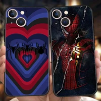 bandai marvel spiderman superhero phone case cover for iphone 12 13 pro max xr xs x iphone 11 7 8 plus se 2020 13mini soft shell