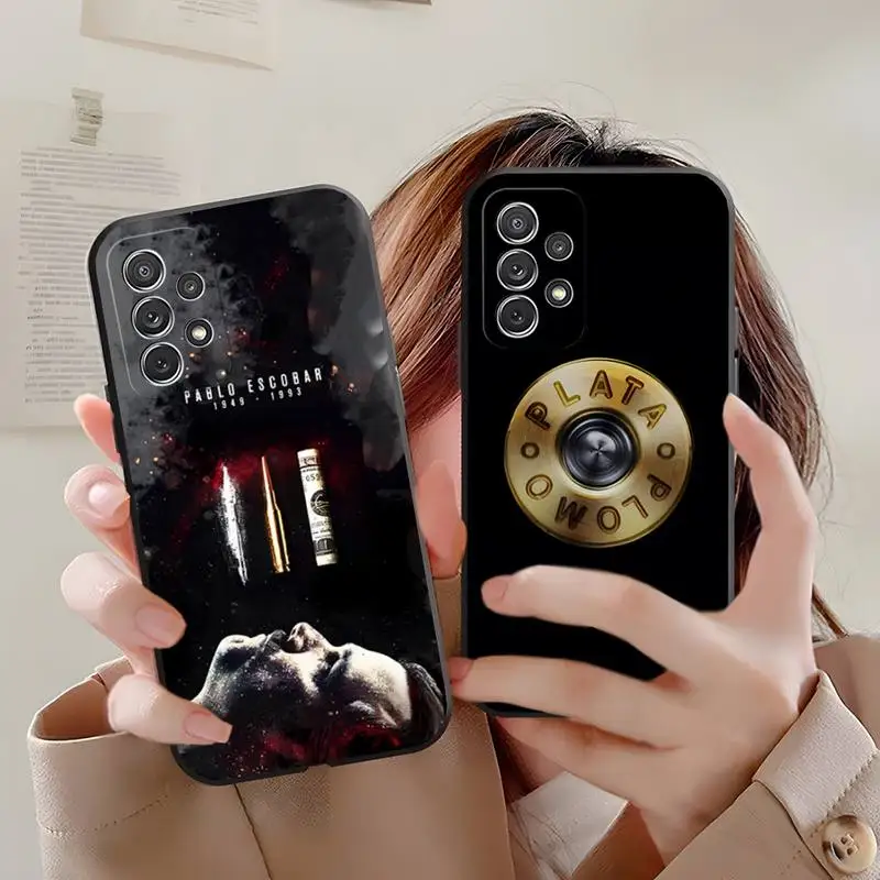 

Plata O Plomo Narcos Pablo Escobar Phone Case for Samsung A32 A21 A22 A30 31 A40 A42 51 A50 A52 53 A70 A71 A73 A80 A91 S10 Cover
