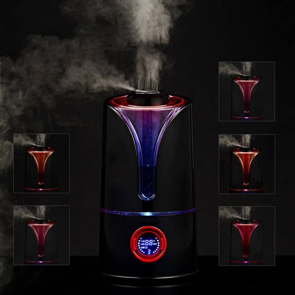 LCD Screen Timing Air Humidifier 3.5L Large Capacity Household Double Spray Intelligent Mute Aroma Humidification Atomizer | Бытовая