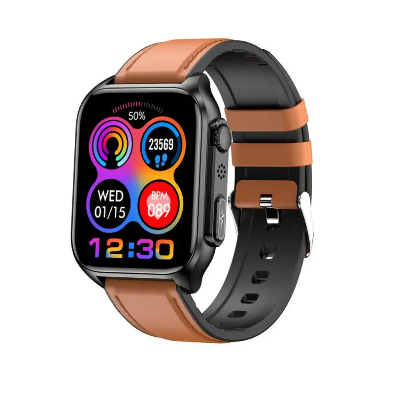

Новинка 2023, мужские Смарт-часы AMOLED, новый вызов, температура тела, спортивный браслет, водонепроницаемые мужские Смарт-часы для IOS, Android