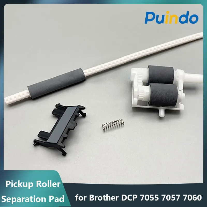 

1Set Pickup Roller Separation Pad for Brother DCP 7055 7057 7060 7065 7070 MFC 7240 7360 7365 7460 7470 7860 HL 2130 2270 2240