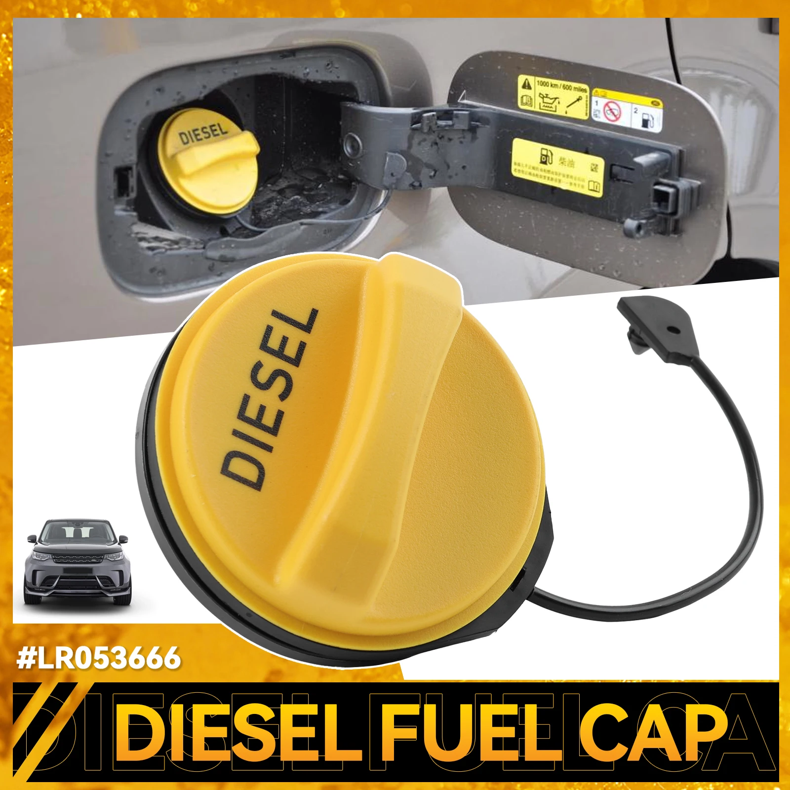 

LR053666 топливный Бензобак наполнитель крышка в сборе для Land Rover Discovery 3 4 5 Freelander 2 Range Rover Evoque Range Rover Sport TDV6
