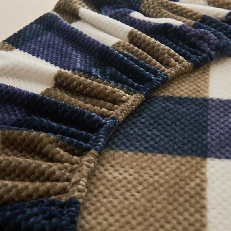 Зимняя теплая натяжная простыня из кораллового флиса WASART эластичный чехол на