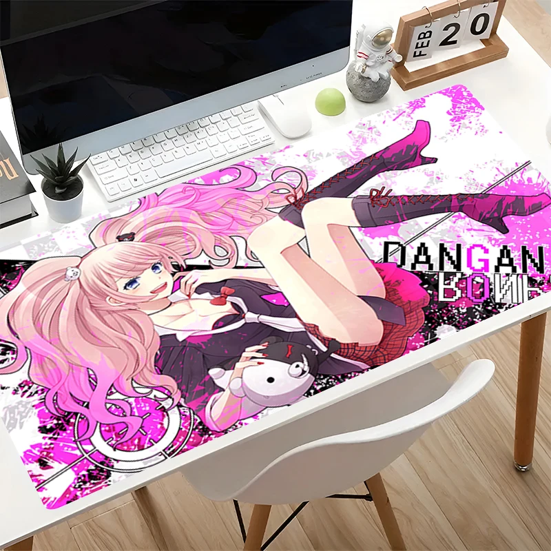 Фото Коврики для мыши D-danganronpa Junko Enoshima, офисные настольные коврики, большой аниме-коврик, игровые аксессуары, коврики для мыши, геймерский коврик для ноутбука №4