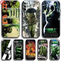 hulk marvel avengers for xiaomi redmi note 10 10t 5g phone case soft silicon coque cover black funda comics captain america