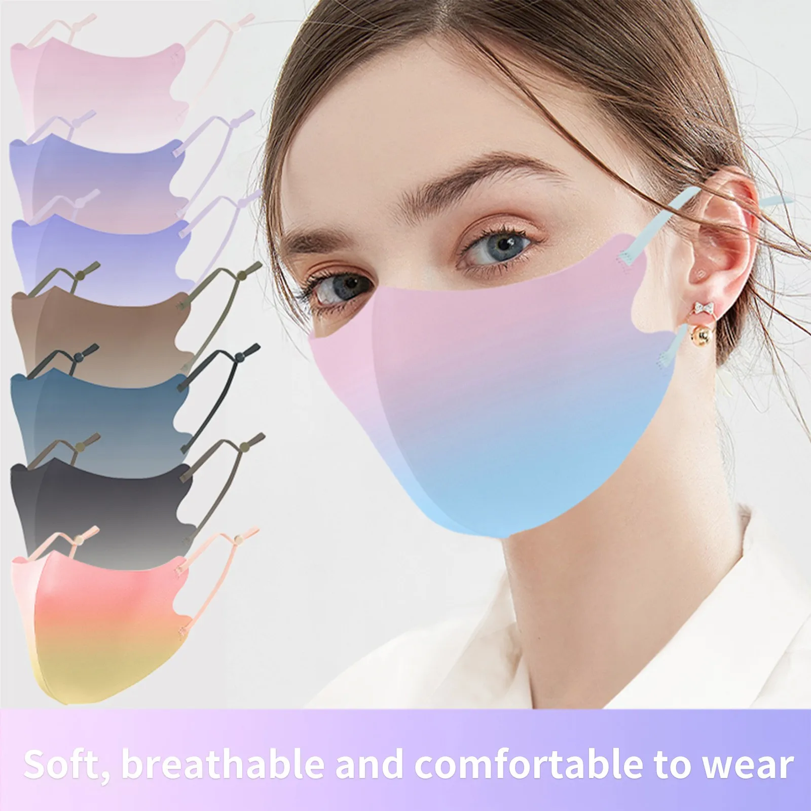 

PM2.5 Outdoor Washable Reuse Face Mask Adults Tie-dye Breathable Protection Masks Mouth Cover mascarillas cubrebocas
